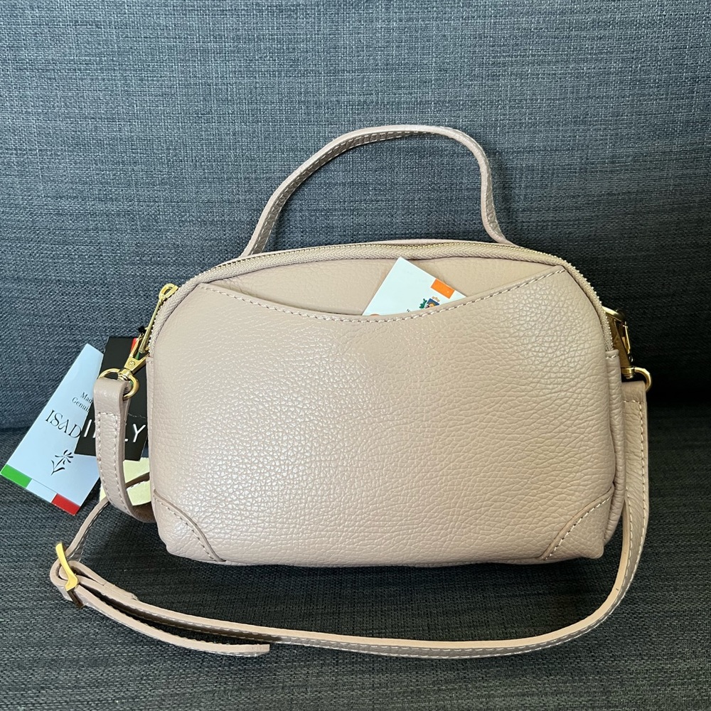 NWT ISADORA CROSSBODY SHOULDER BAG ITALIAN LEATHER
